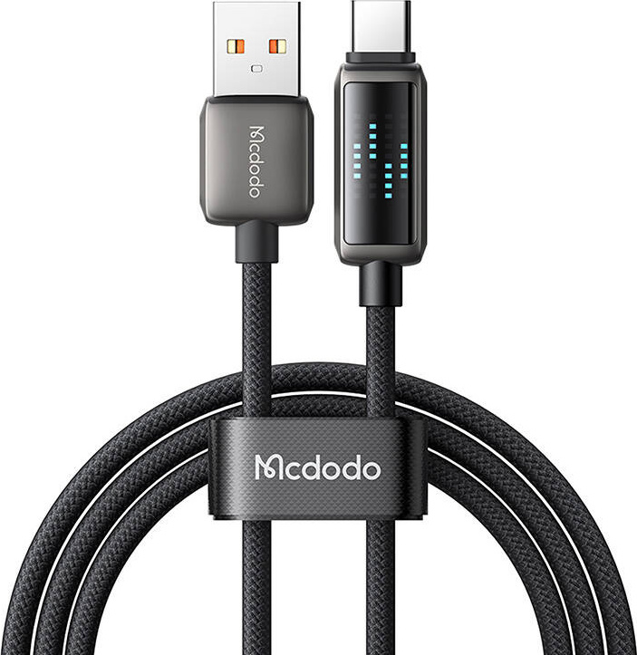 Kabel Mcdodo CA-2350 USB-A na USB-C, 6A, LED displej, 1,2 m