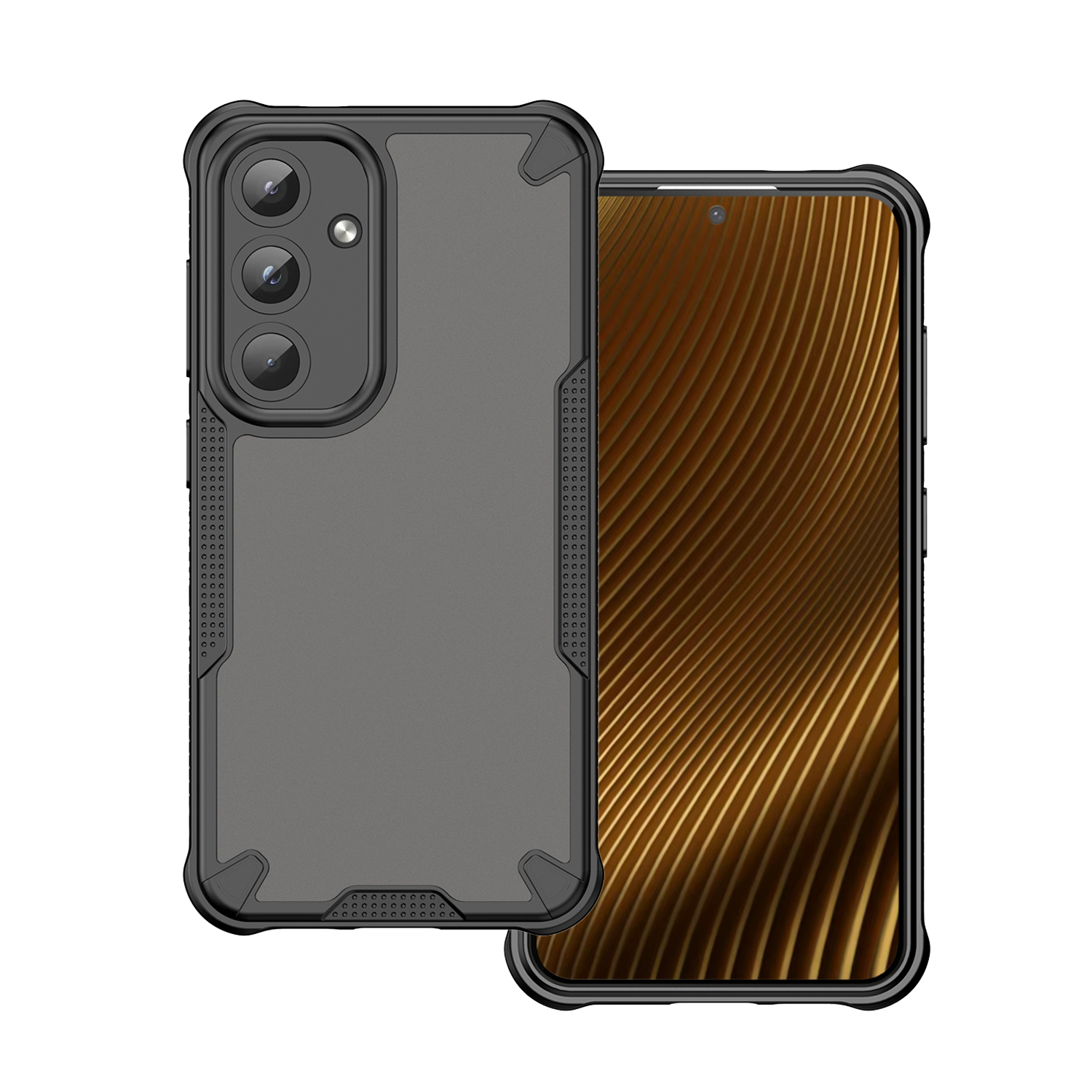Pouzdro Defender Matt pro Samsung Galaxy S25 Plus černé