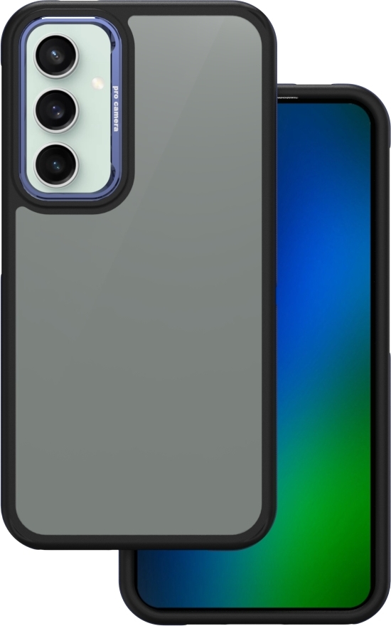 Kryt Crystal Black pro Samsung Galaxy S23 FE modrý