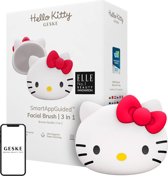 Facial Cleaning Brush 3in1 Geske with APP (Hello Kitty starlight)