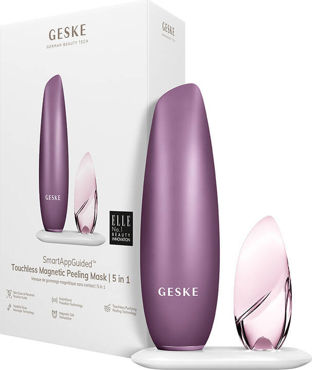 GESKE 5v1 bezdotykový magnetický odstraňovač na pleťové masky a peeling – Růžový