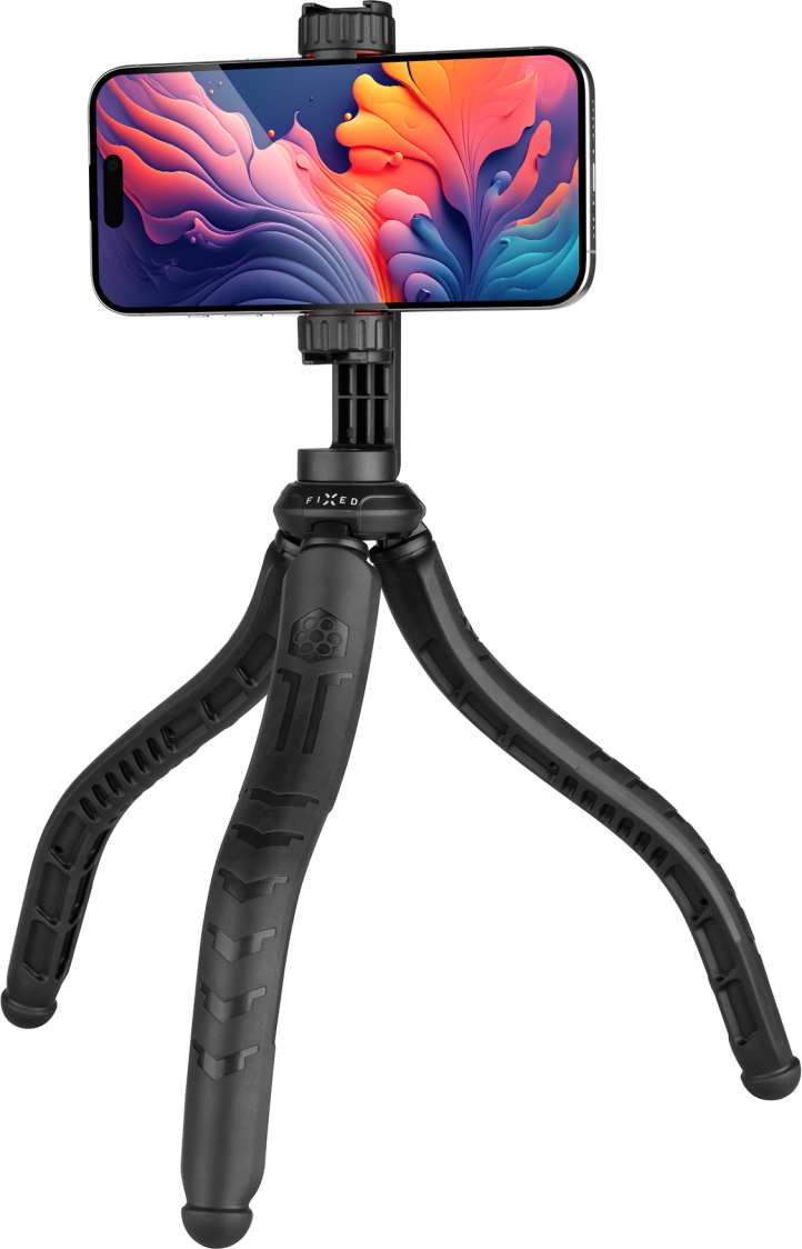 Flexibilní Stativ FIXED Creator s 1/4" držákem na telefon, černý