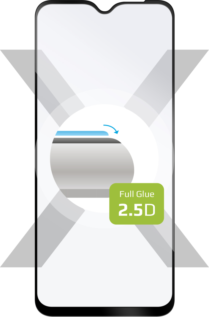 Ochranné tvrzené sklo FIXED Full-Cover pro Samsung Galaxy A23 5G, černé