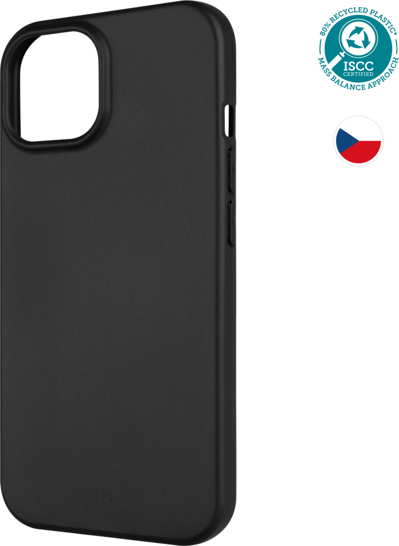 TPU gelový kryt FIXED ReStory pro Apple iPhone 15, černý