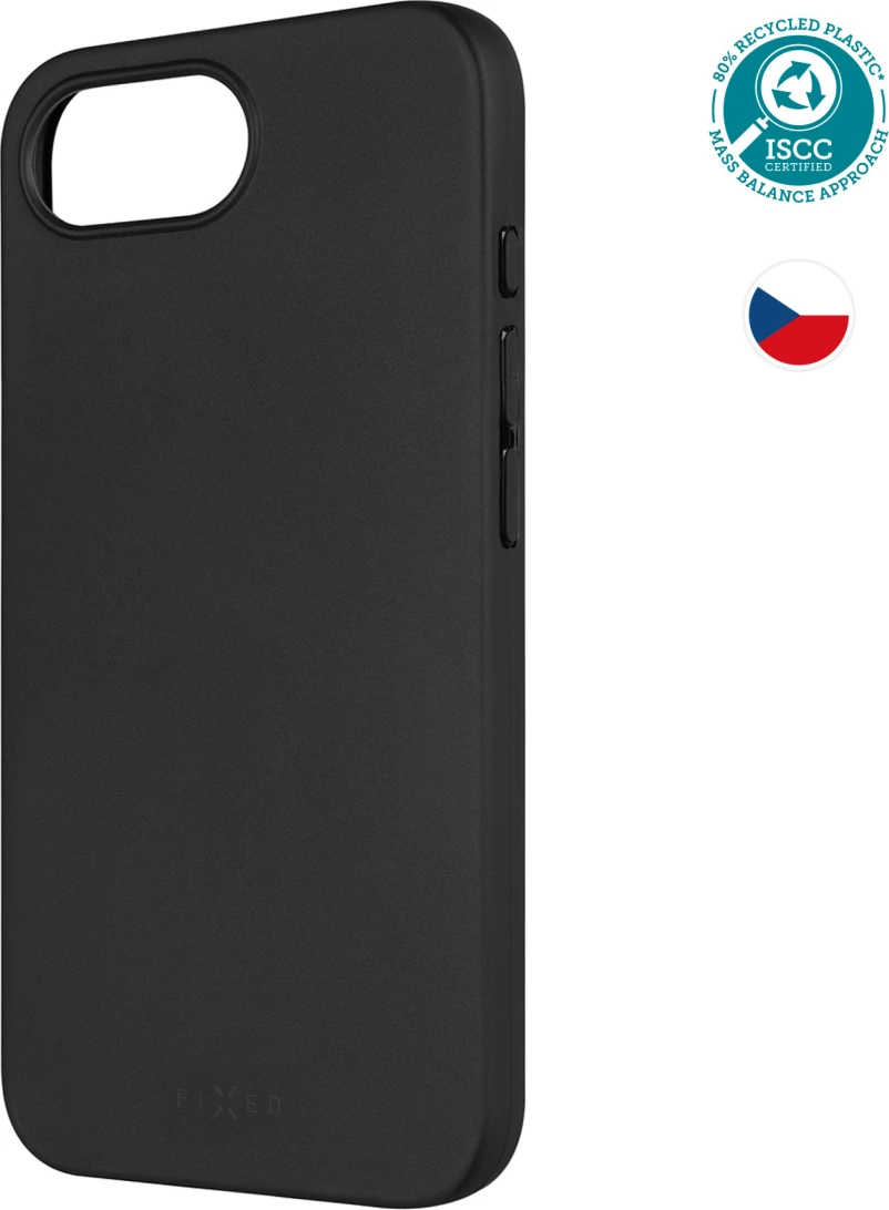 TPU gelový kryt FIXED ReStory pro Apple iPhone 17e/16e, černý