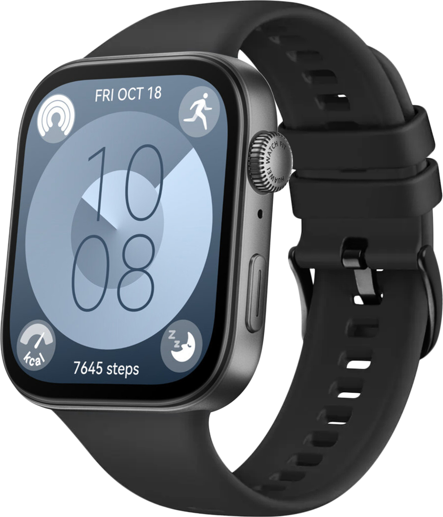 Silikonový řemínek FIXED Silicone Strap pro Huawei Watch FIT 4/4Pro/3, černý