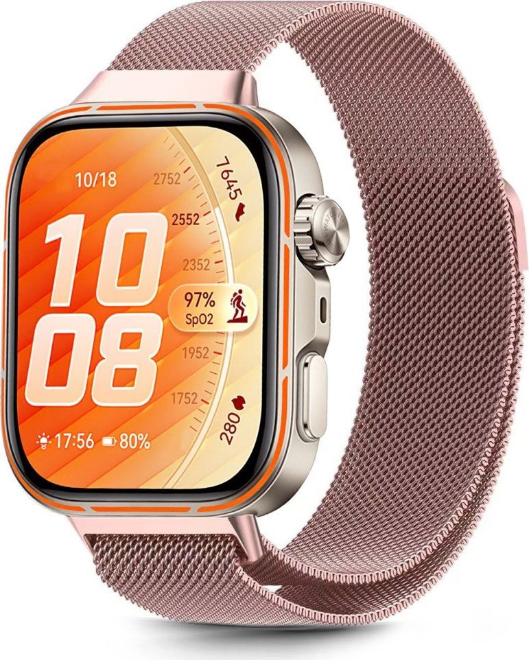 Levně TECH-PROTECT MILANESEBAND HUAWEI WATCH FIT 3 / 4 / 4 PRO / 5 / 5 PRO ROSE GOLD