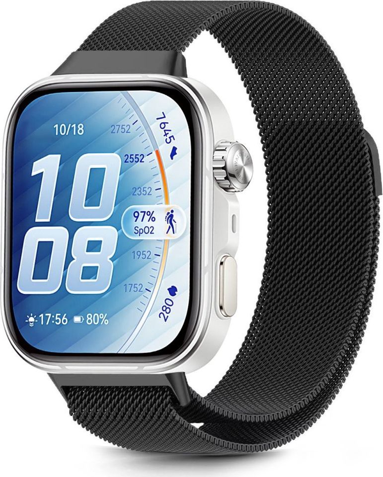 Levně TECH-PROTECT MILANESEBAND HUAWEI WATCH FIT 3 / 4 / 4 PRO / 5 / 5 PRO BLACK