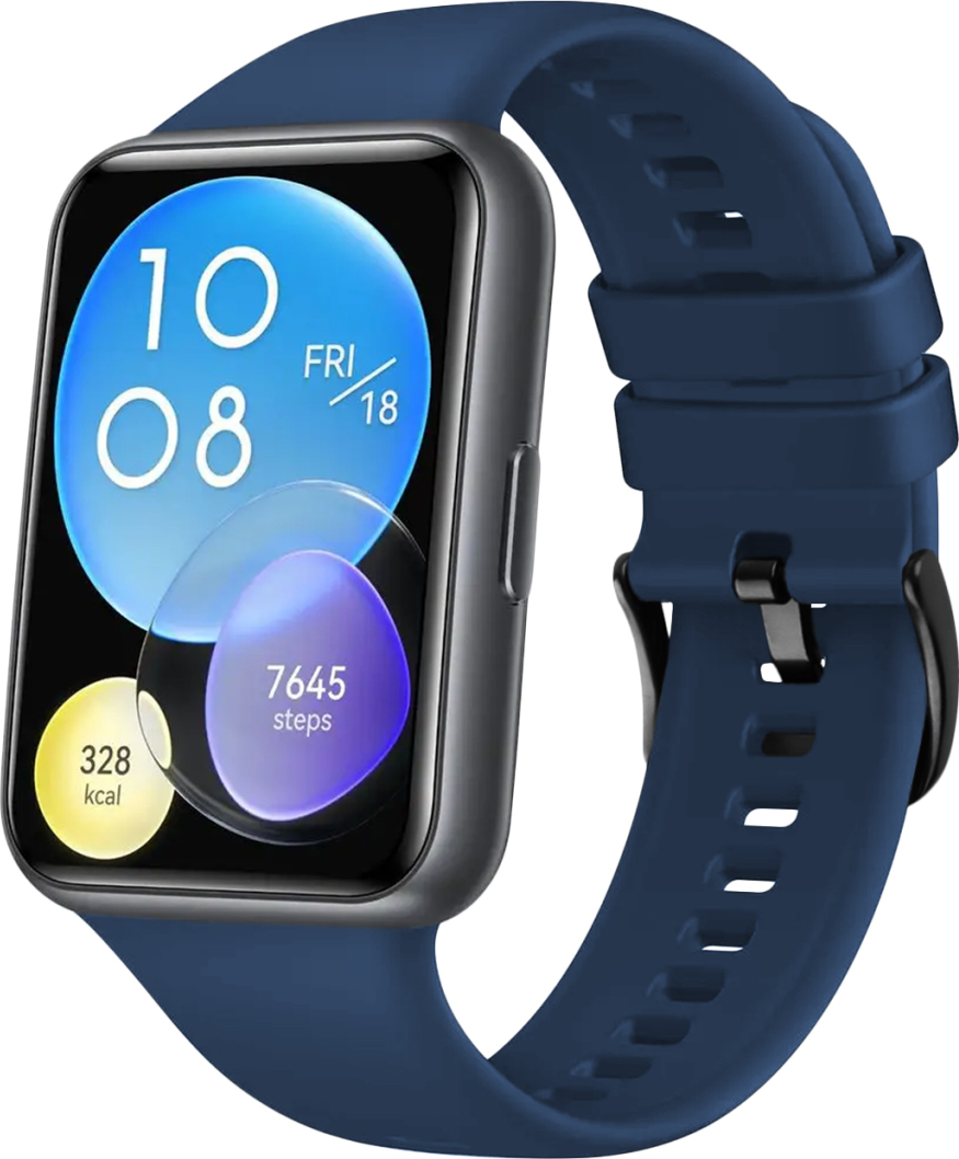 Silikonový řemínek FIXED Silicone Strap pro Huawei Watch Fit 2/Fit 2 Classic, modrý