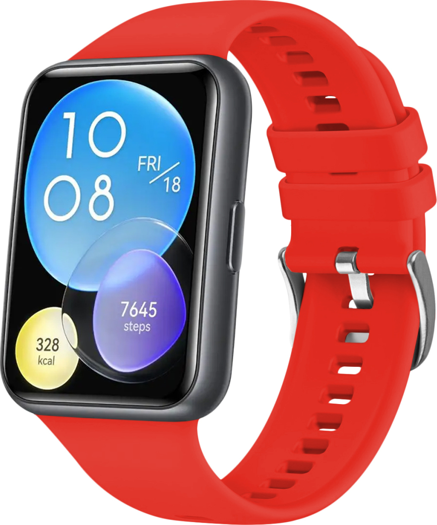 Silikonový řemínek FIXED Silicone Strap pro Huawei Watch Fit 2/Fit 2 Classic, červený