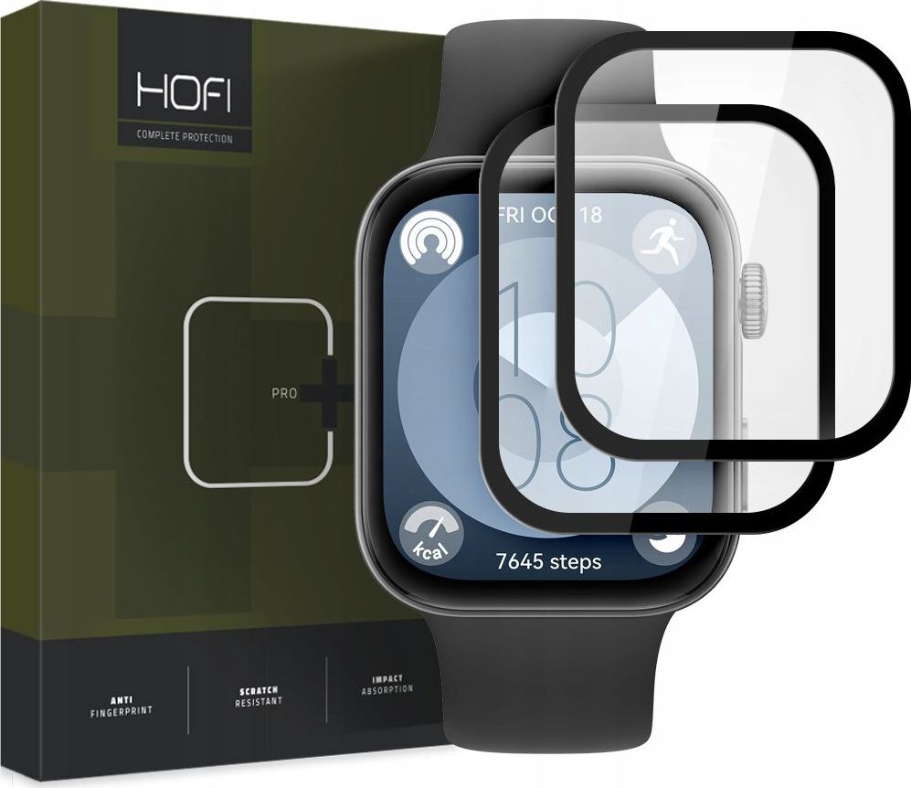 Hybridní sklo HOFI HYBRID PRO+ 2-PACK HUAWEI WATCH FIT 3 BLACK