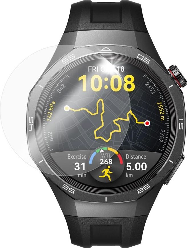 Ochranné tvrzené sklo FIXED pro smartwatch Huawei GT 5 Pro 46mm, 2 ks v balení, čiré