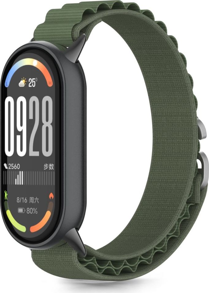 TECH-PROTECT NYLON PRO XIAOMI SMART BAND 8 / 9 / 10 / NFC ARMY GREEN