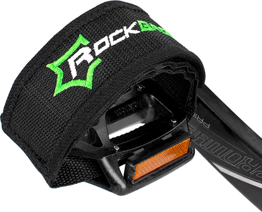 Rockbros GZT1001BK Popruhy na pedály na kolo 2 ks - Černé