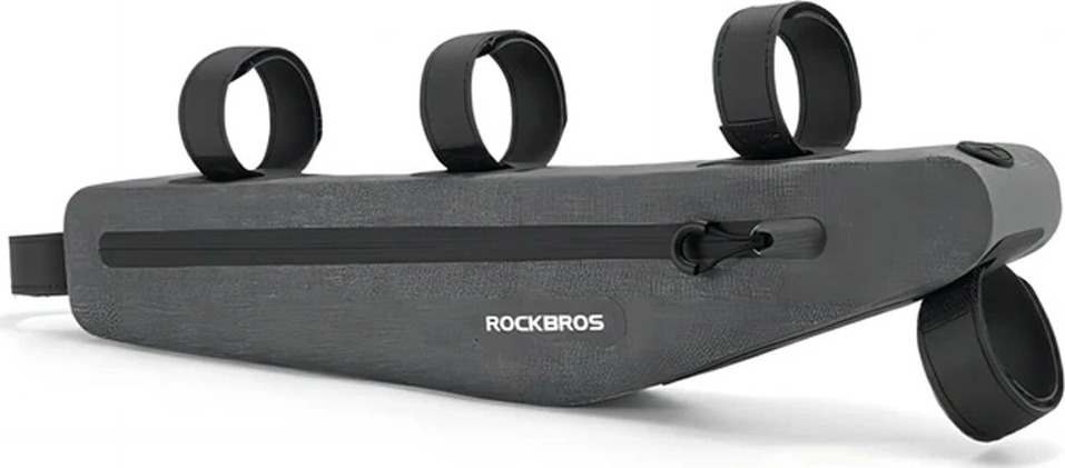 Voděodolná brašna na kolo Rockbros AS-052 na rám - šedá