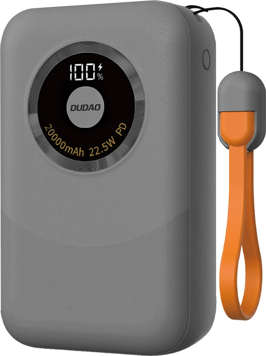 Powerbanka Dudao K21 Mini 10000mAh 22,5W USB-A / USB-C - šedá
