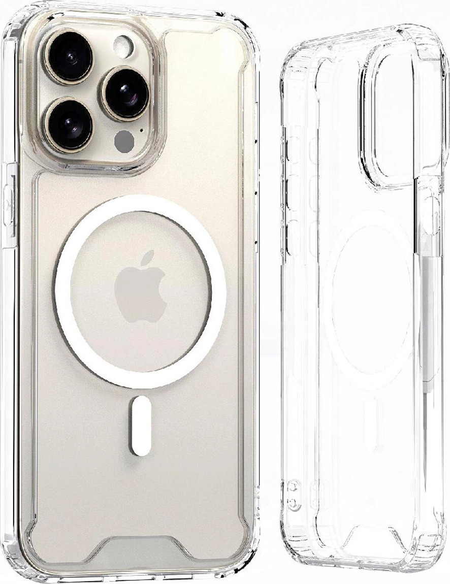 Průhledný Corner Case MagSafe pro iPhone 16 Pro Max – čirý
