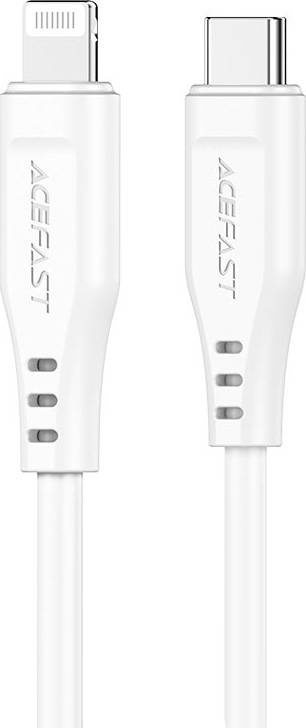 Kabel USB MFI Acefast C3-01, USB-C na Lightning, 30 W, 1,2 m (bílý)
