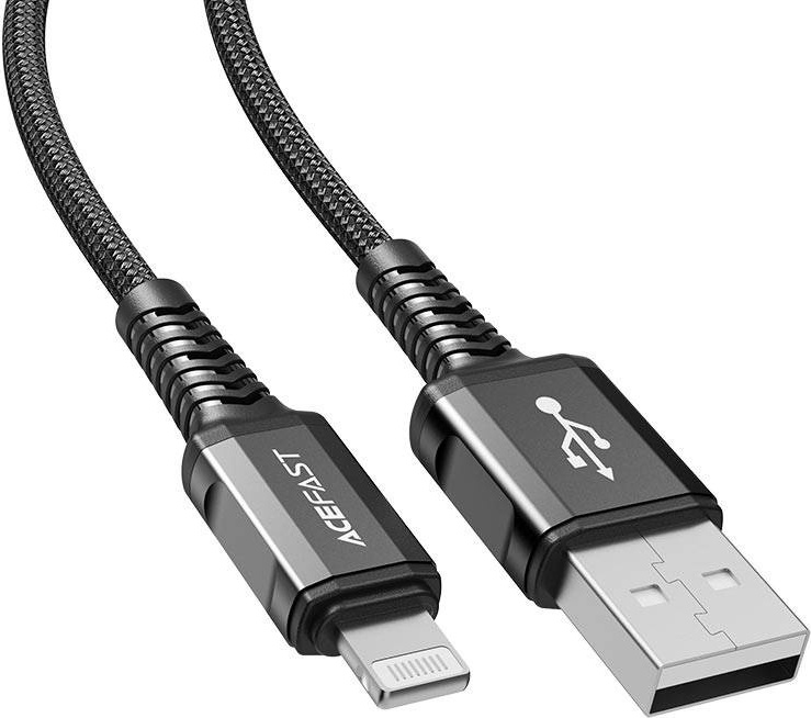 Kabel USB-Lightning Acefast C1-02, 1,2 m (černý)