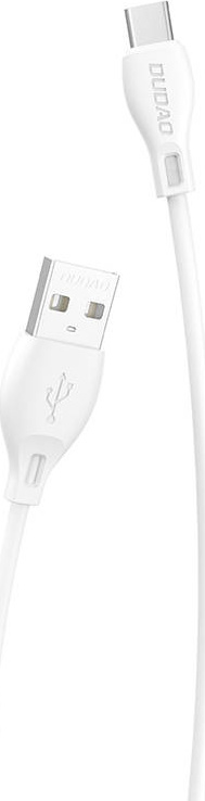 Kabel USB-C Dudao L4T 2,4A 1 m (bílý)