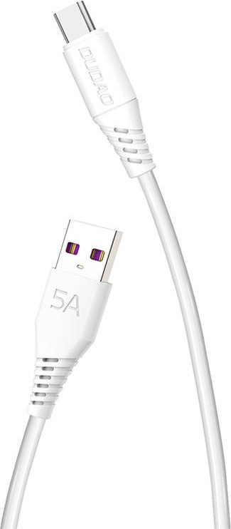 Kabel USB-C Dudao L2T 5A, 2 m (bílý)