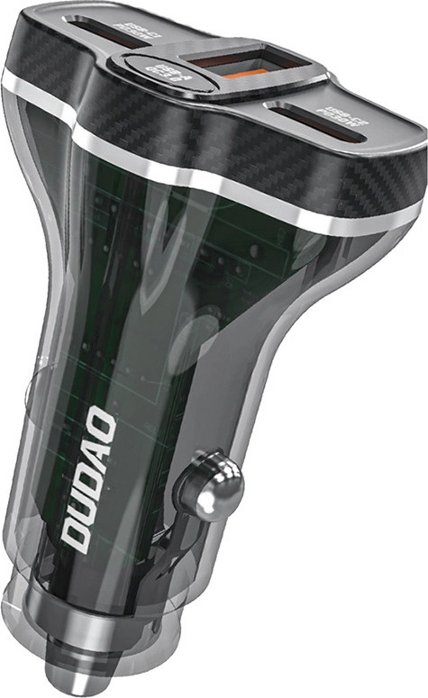 Dudao R78 78W nabíječka do auta USB-C PD / 2xUSB-A QC - černá