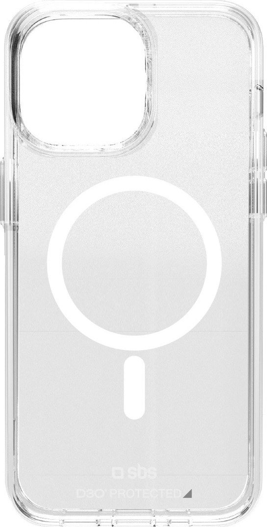 Pouzdro SBS Extreme Mag D3O MagSafe pro iPhone 16 Pro Max - průhledné