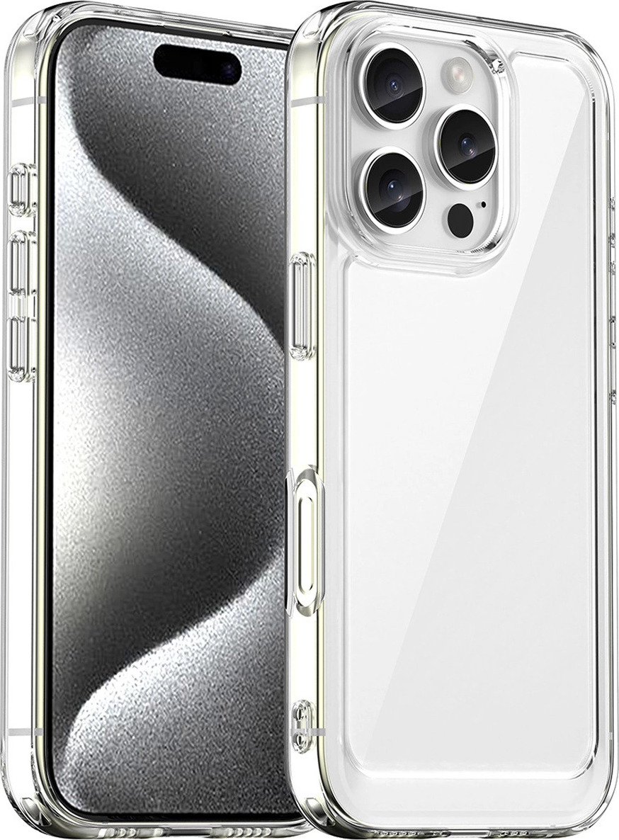 Kryt Outer Space s gelovým rámečkem pro iPhone 16 Pro Max – čirý