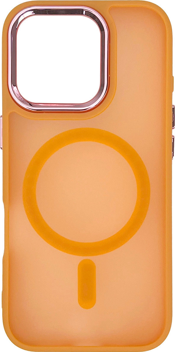 Kryt Magnetic Collection MagSafe pro iPhone 16 Pro Max – oranžový