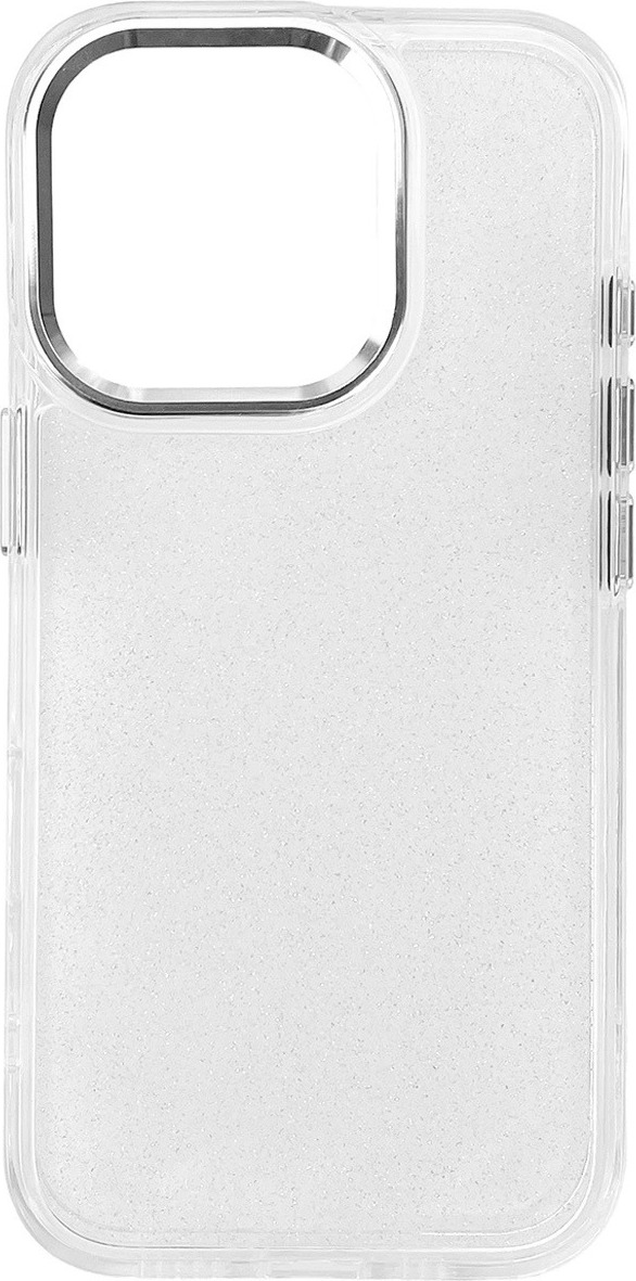 Třpytivý kryt pro iPhone 16e - průhledný