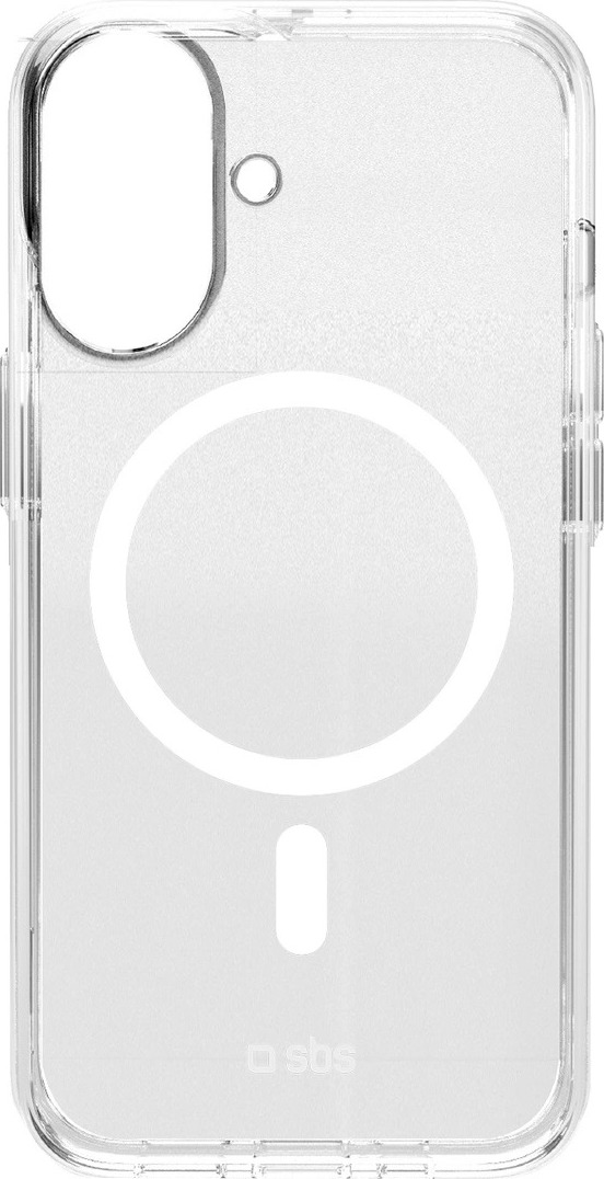 Pouzdro SBS Extreme Mag D3O MagSafe pro iPhone 16 - průhledné