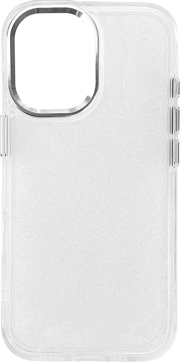 Třpytivý kryt pro iPhone 16 - průhledný s třpytkami