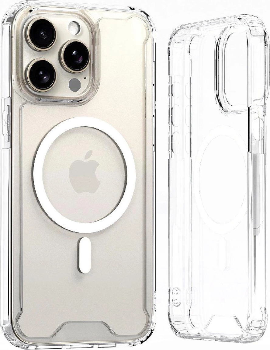 Průhledný Corner kryt MagSafe pro iPhone 16 Plus - transparentní