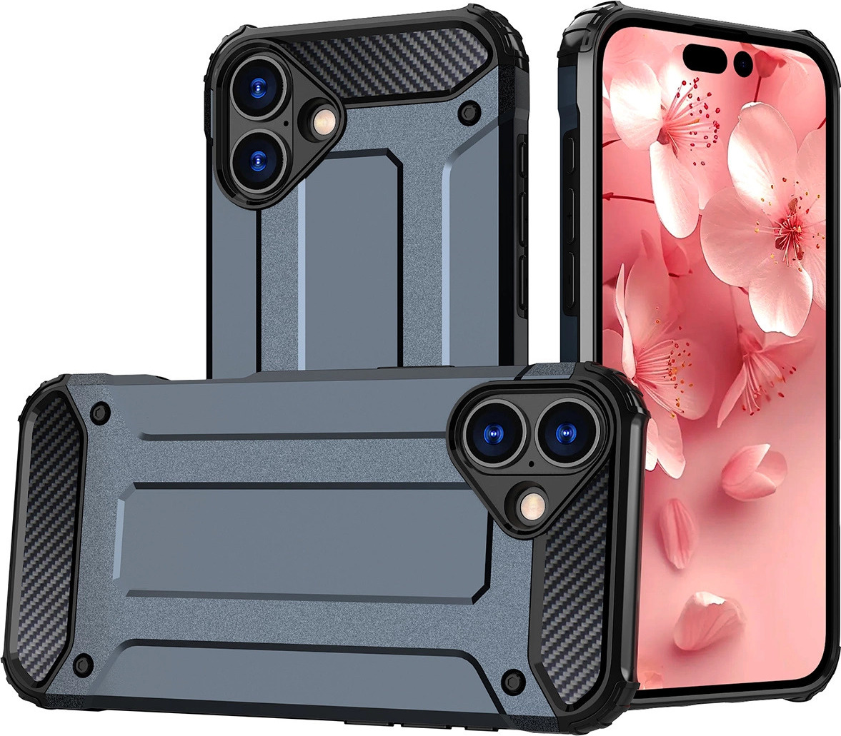 Hybrid kryt Armor pro iPhone 16 Plus – modrý