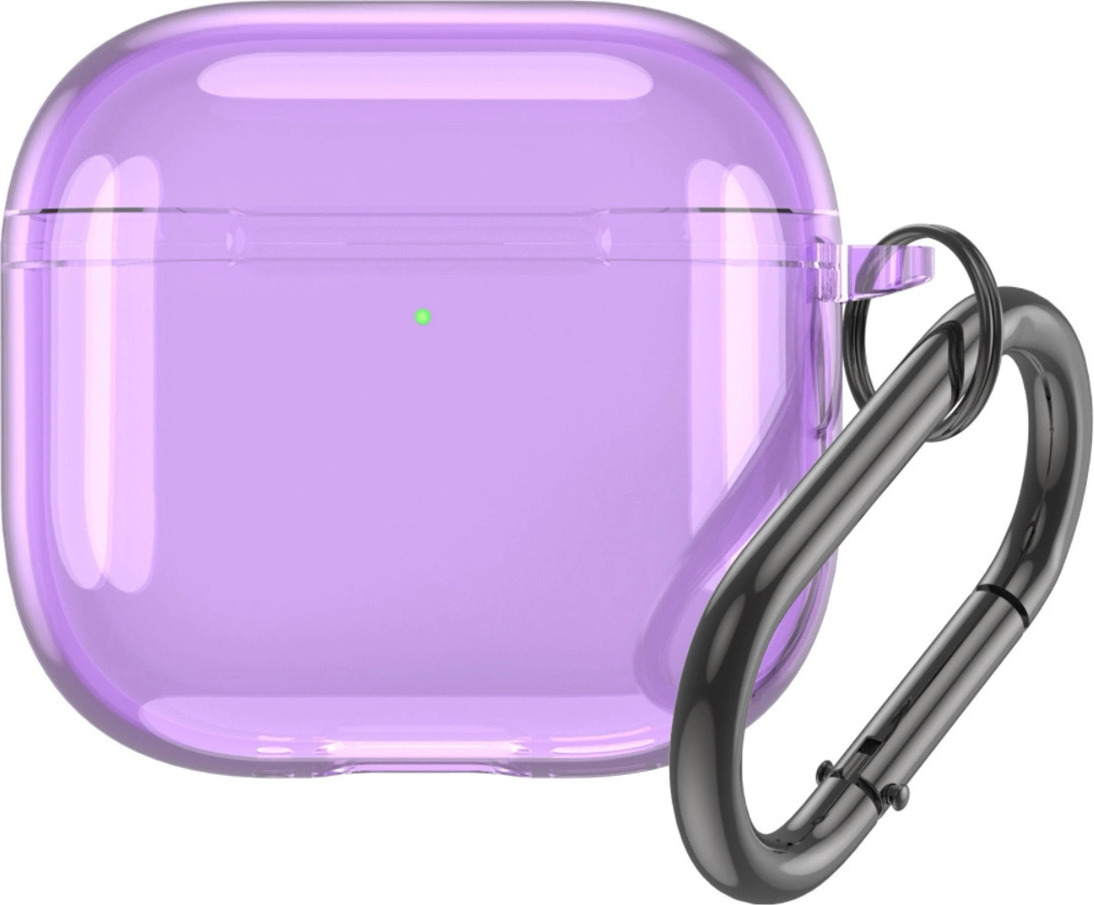 Průhledný kryt na Airpods 4 - fialový