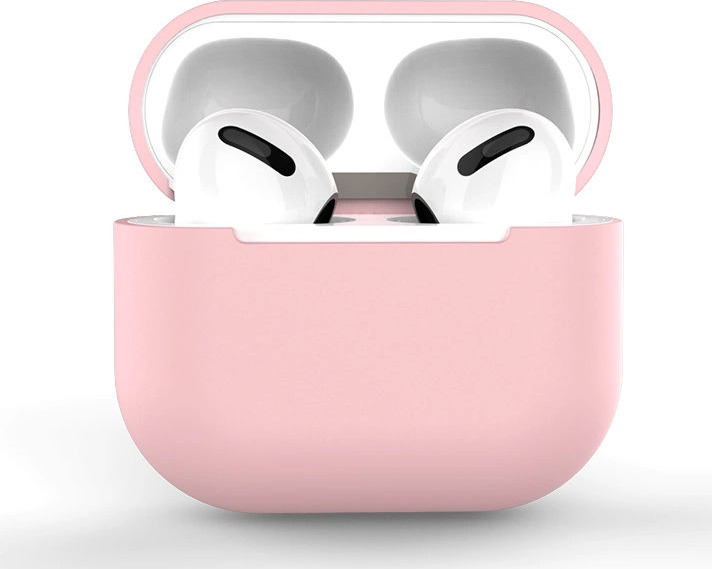 Silikonový měkký kryt na sluchátka pro AirPods 2 / AirPods 1 růžový (pouzdro C)