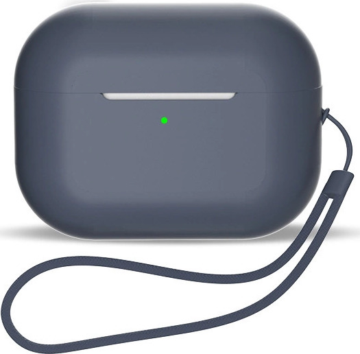 Silikonové pouzdro pro AirPods 3 + poutko na zápěstí - modré