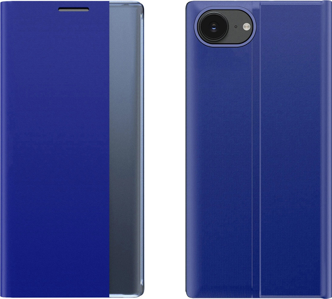 New Sleep Case pro iPhone 16e se stojánkem - modrý