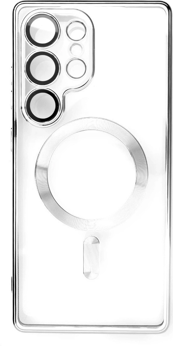 Electroplated kryt s MagSafe pro iPhone 16e - stříbrný
