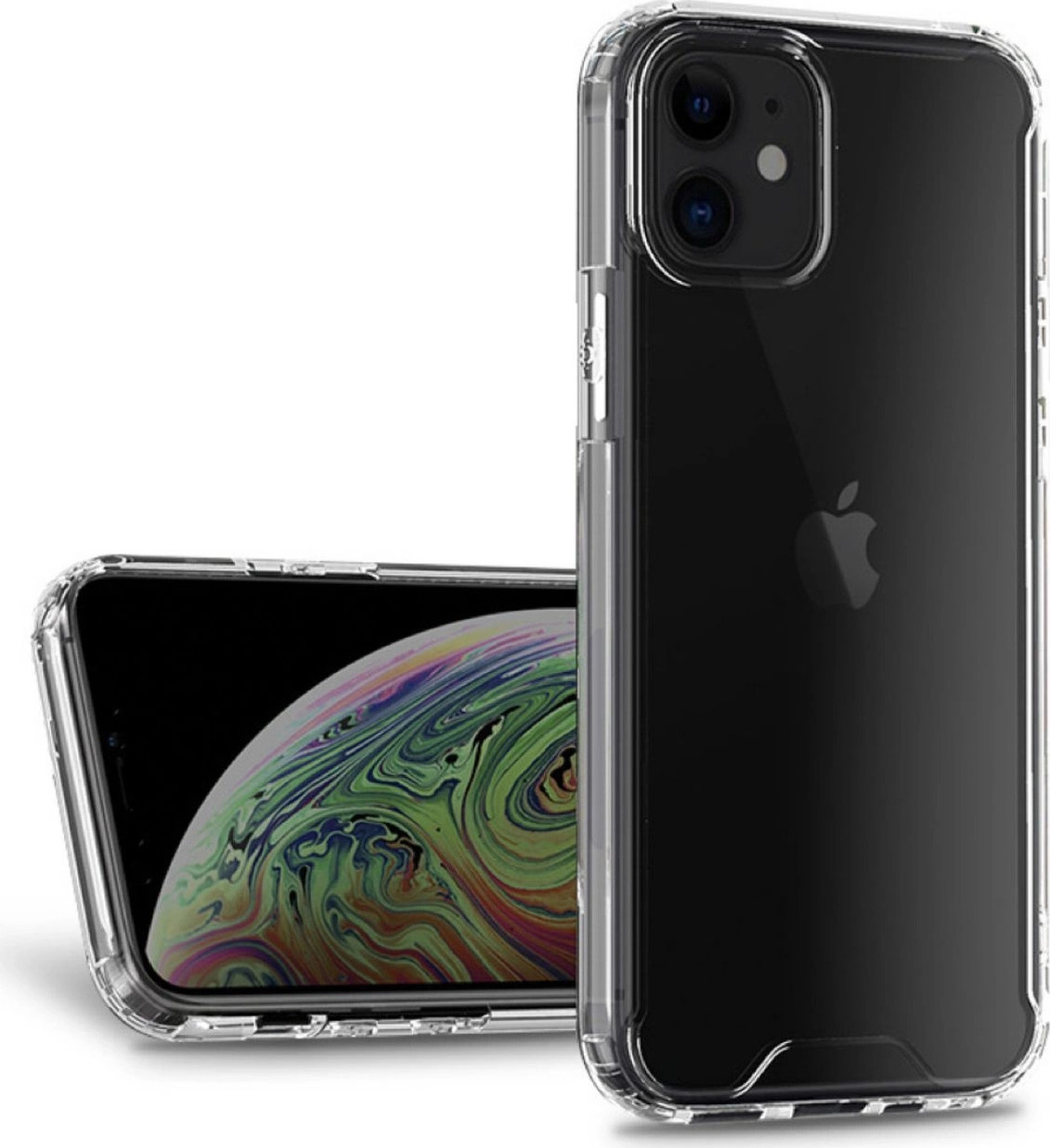 Průhledný corner kryt pro iPhone 16e - průhledný