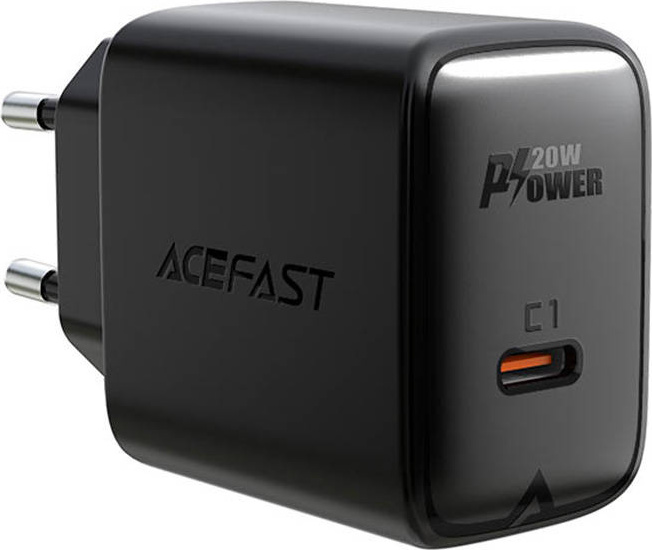 Acefast fast USB Type C 20W Power Delivery charger black (A1 EU black)
