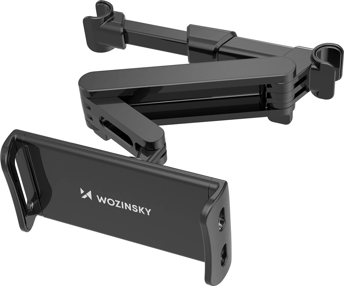 Wozinsky nastavitelný držák na opěrku hlavy pro tablet nebo telefon, černý (WTHBK3)