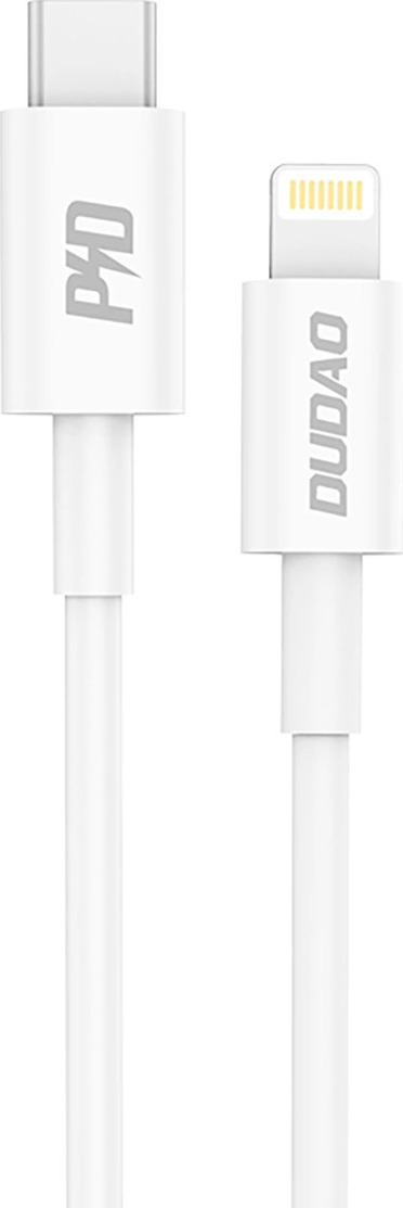 Kabel Dudao L6X USB-C - Lightning PD 20W 1m - bílý