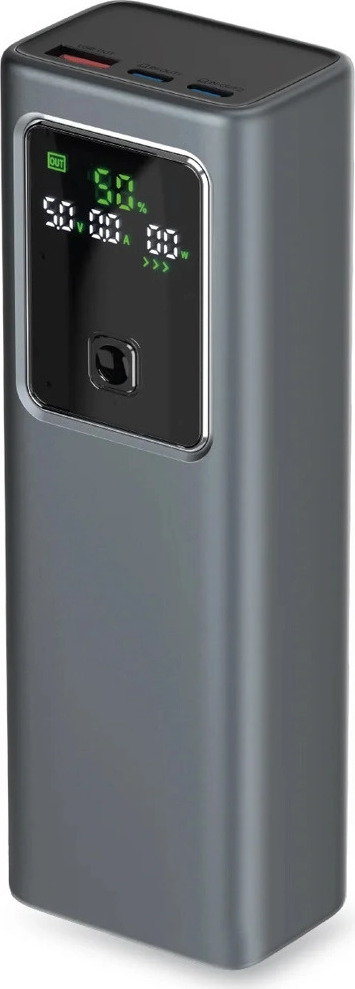 Powerbanka SBS 20000mAh PD 100W s LCD displejem - šedá