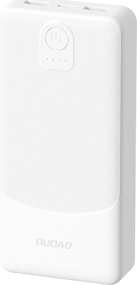 Powerbanka Dudao K10Pro 2.4A 20000mAh 2 x USB-A - bílá