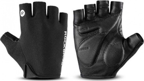 Cyklistické rukavice Rockbros S106BK, velikost S - černé