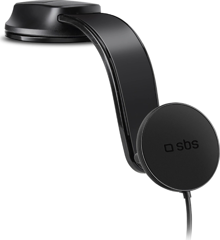 Držák na smartphone s indukční nabíječkou SBS TESUPPMAG15W2115W kompatibilní s MagSafe - černý