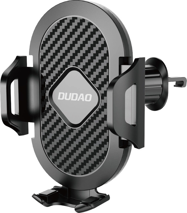 Držák smartphonu Dudao F2+ do větrací clony, svorka - černý