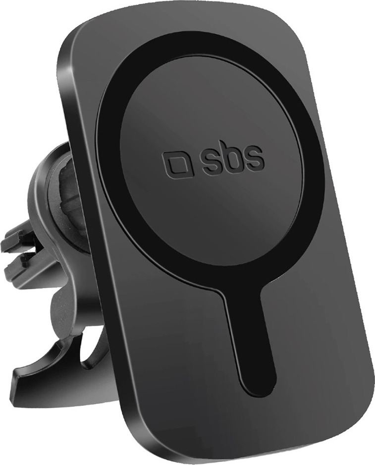 Držák na smartphone SBS TESUPWIR15WMS s nabíječkou kompatibilní s MagSafe - černý