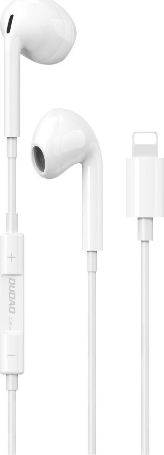 Sluchátka do uší Dudao X14PROL-W1 s konektorem Lightning, bílá (X14PROL-W1)